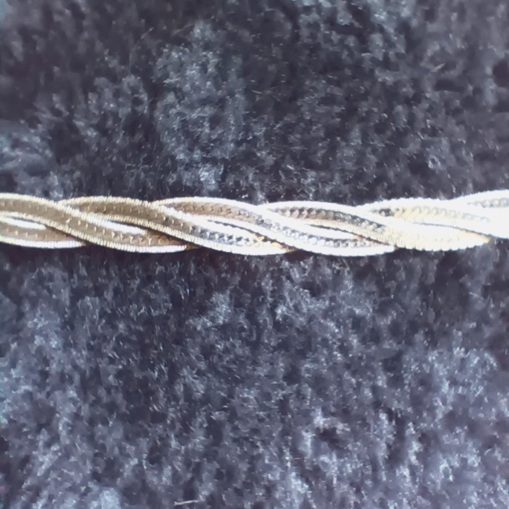 Elegant 7" Sterling Silver Braided Bracelet